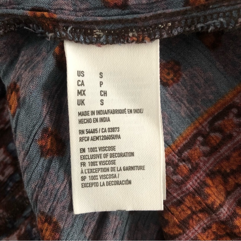 American Eagle Purple Patchwork Boho Maxi Dress B… - image 5